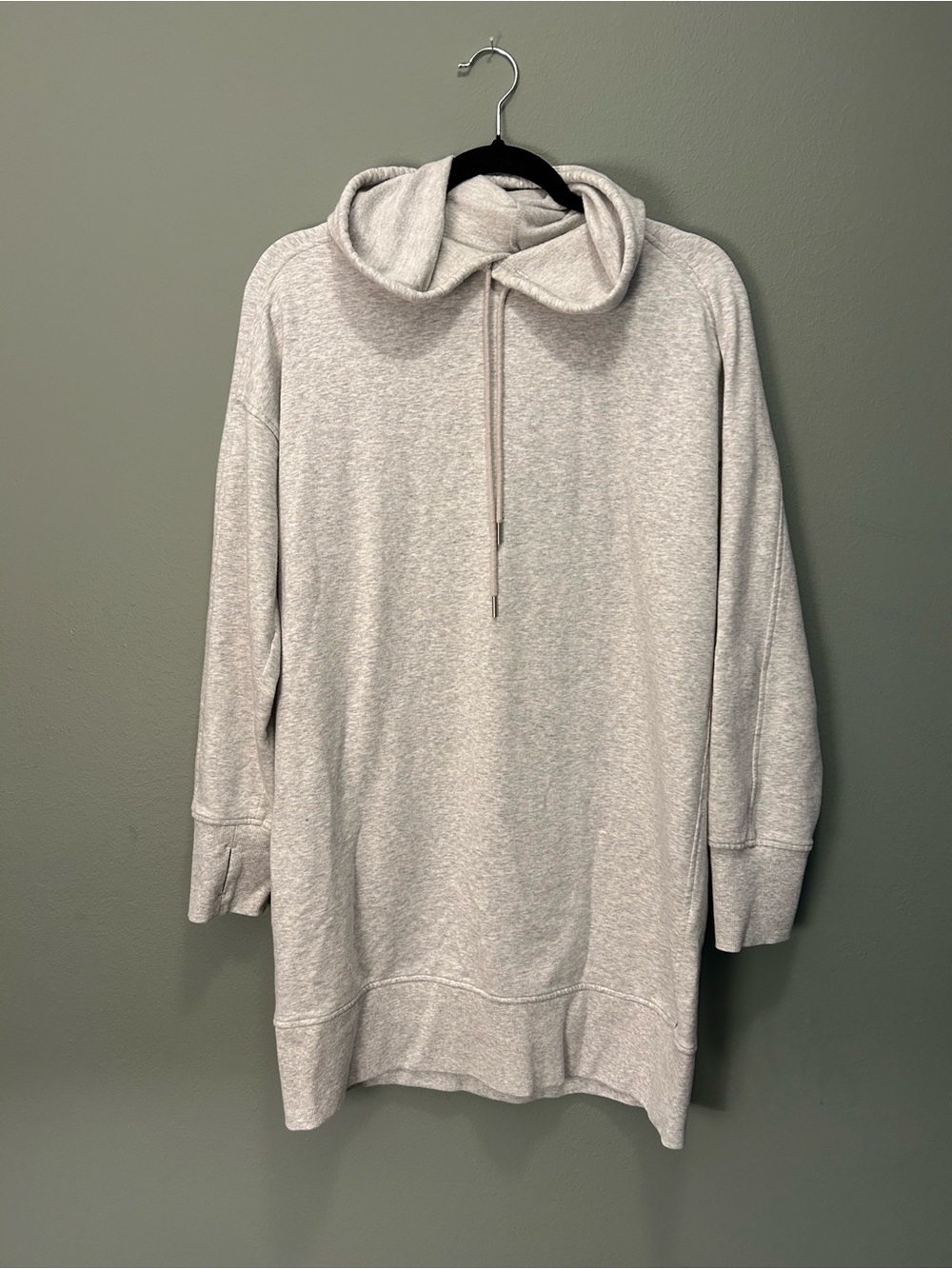 Eddie Bauer Light Heather Gray Hooded Pullover Sweatshirt